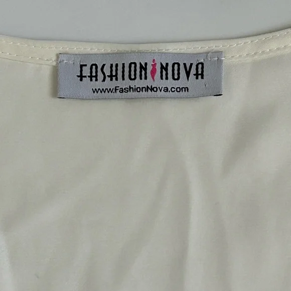 Fashion Nova Sugar Free Pearl color Mini Dress Sz. L - Picture 9 of 14